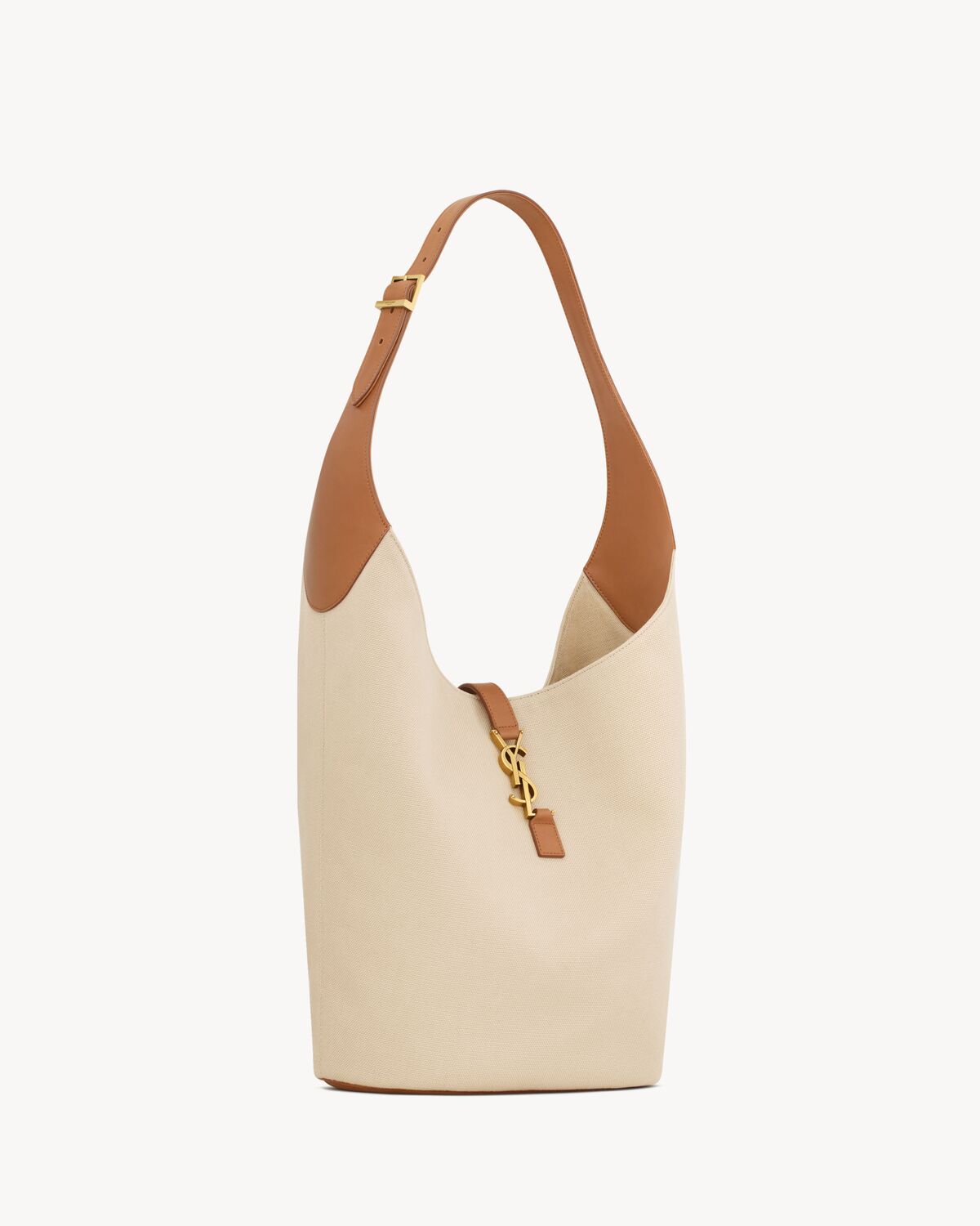 YSL LE 5 À 7 hobo in canvas and leather - Image 2